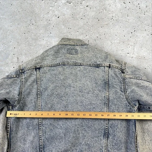 Vintage Levis‎ Denim Jacket Mens Large Acid Wash Type 3 Trucker USA 70507 0219